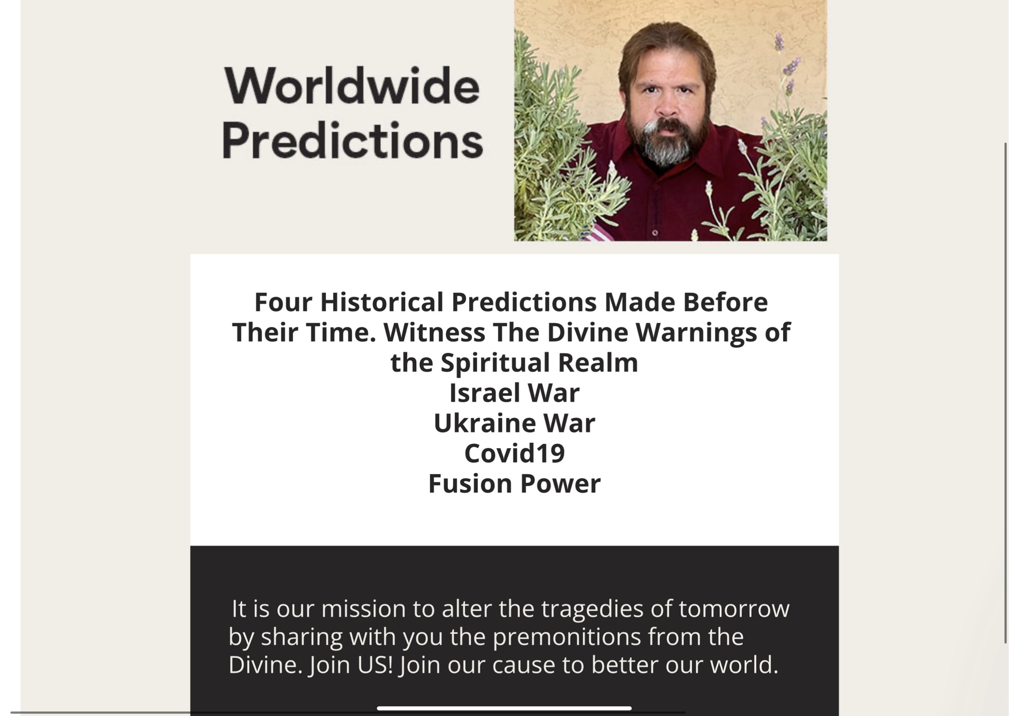 The Historical Events Eric Predicted Before Their Time