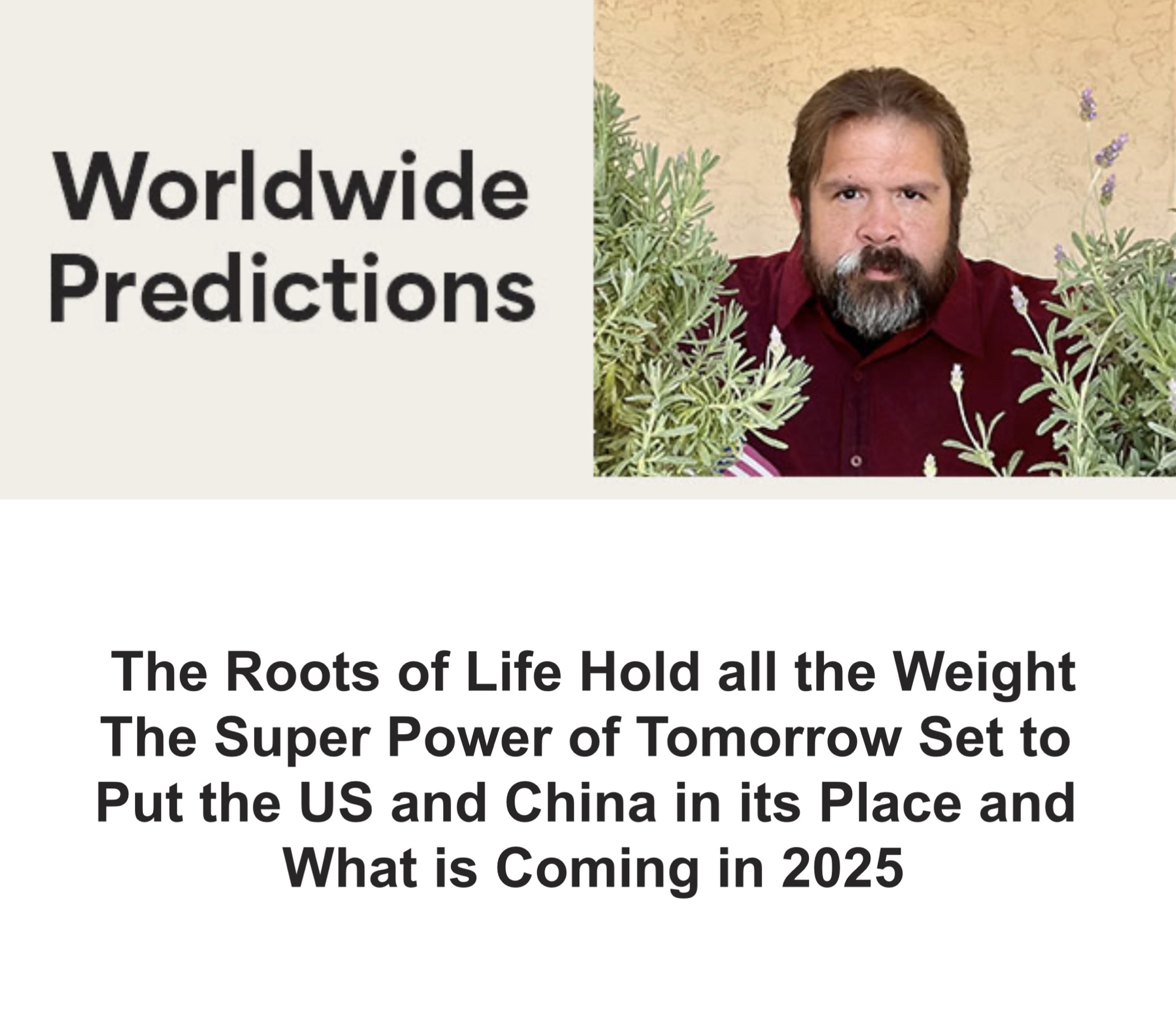 The Roots of Life Hold All the Weight- Instagram Live Video