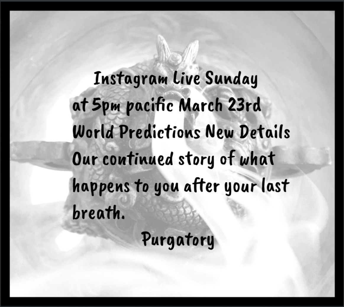 Instagram Live Sunday the 23rd at 5 Pacific