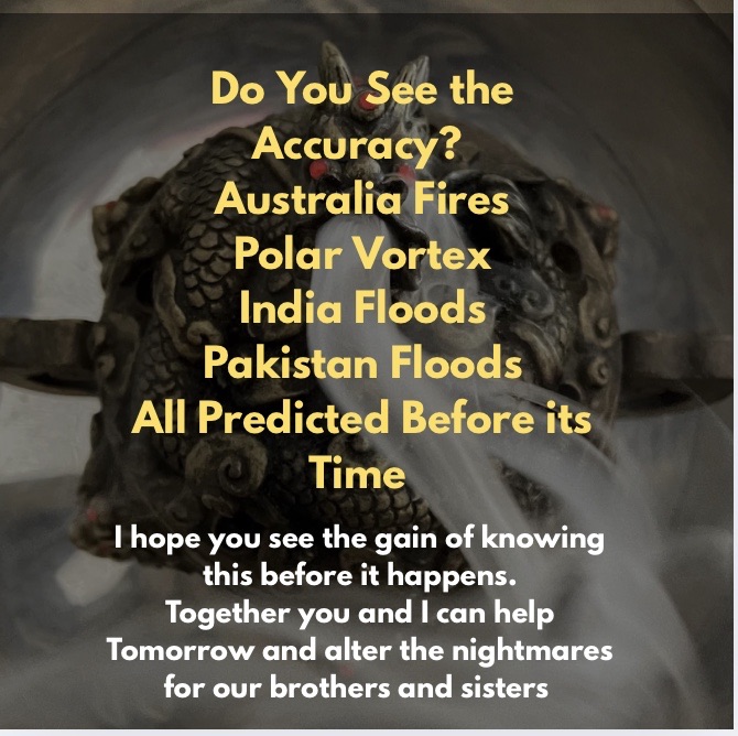 Psychic Prediction: Australia Fires and Polar Vortex Predicted in October